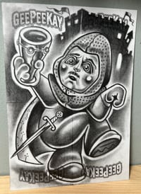 “Original art” 1of1 Monty Python unofficial GPK puzzle sketch cards