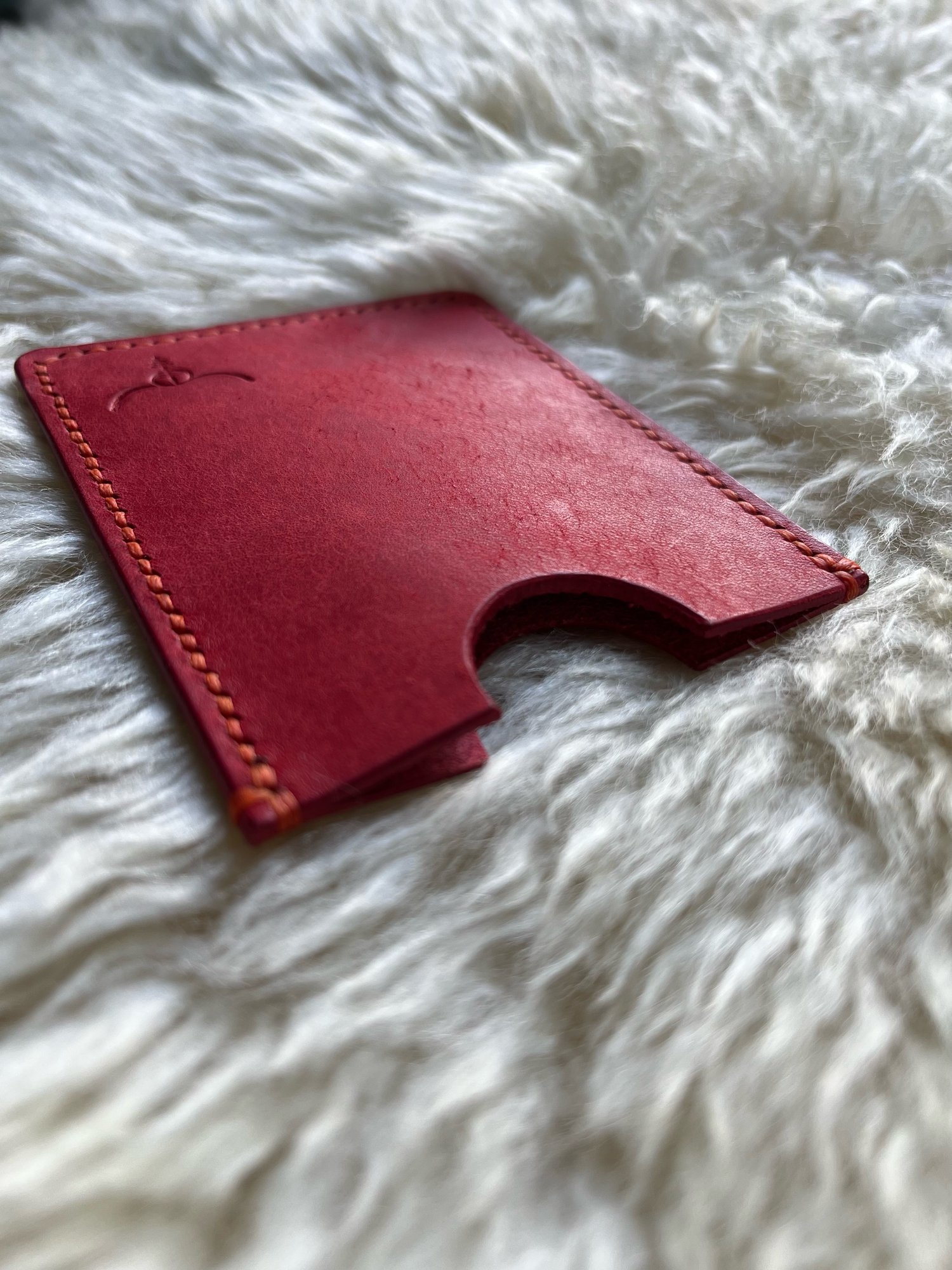 Image of Red Pueblo Cardholder (Blaze Orange)