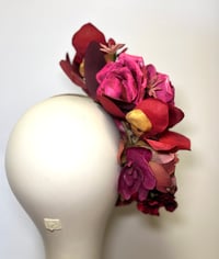Image 4 of Rich burgundy headpiece   