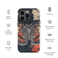 Image 21 of Grunge Goth Style Cottagecore Moth Tough Case for iPhone®