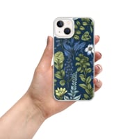 Image 22 of Art Nouveau Inspired Blue Boho Floral Clear Case for iPhone®