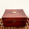 Antique box with brass details