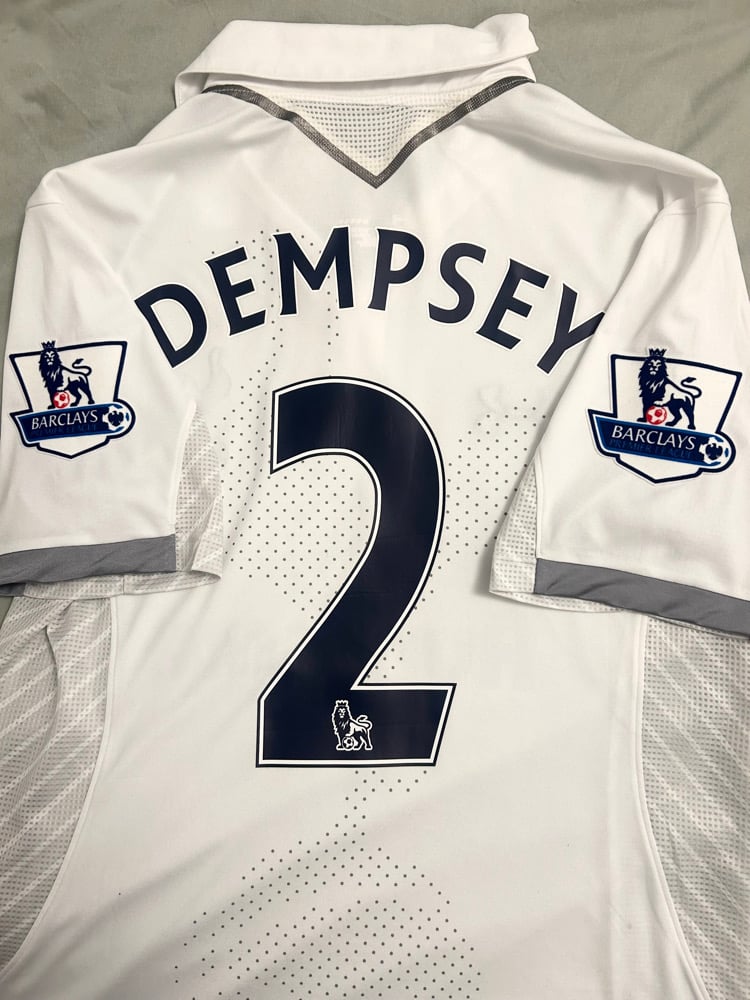 Image of Tottenham Hotspur “DEMPSEY 2” 2012/13 Home Shirt + PL patches (M)