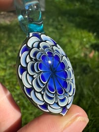 Image 2 of Deep Blue Dotstack Pendant