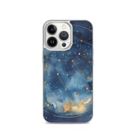 Image 20 of Celestial Constellation Night Sky Stars and Clouds Painting Clear Case for iPhone®