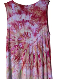 Image 6 of S Knit Pocket Tank Dress in Dragon Fruit Spiral Ice Dye