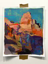 April  - 10.5x12.5" Acrylic on canvas