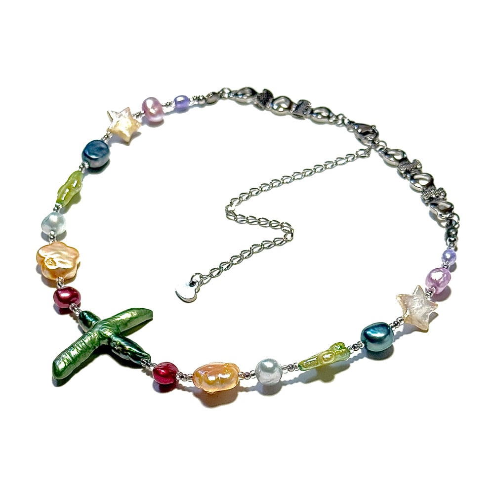 Image of Rainbow Pearls Necklace