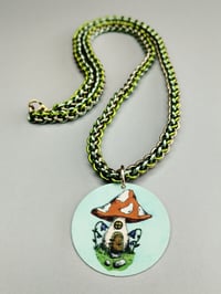 Image 2 of Mushroom Cottage + Spiral Chainmaille Necklace