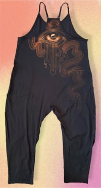 Image 2 of “SUNNY GIRL” CUSYOM BLEACH PAINTED BAGGY JUMPER MEDIUM