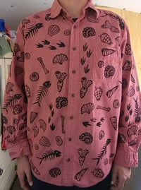 Image 1 of Fossilized Button Up Shirt LARGE