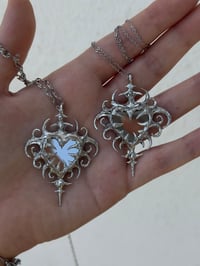 Image 3 of Mirror Heart #1 - Necklace
