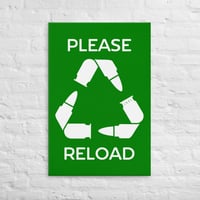 Image 1 of "Please Reload" - Stretched Canvas Wall Art