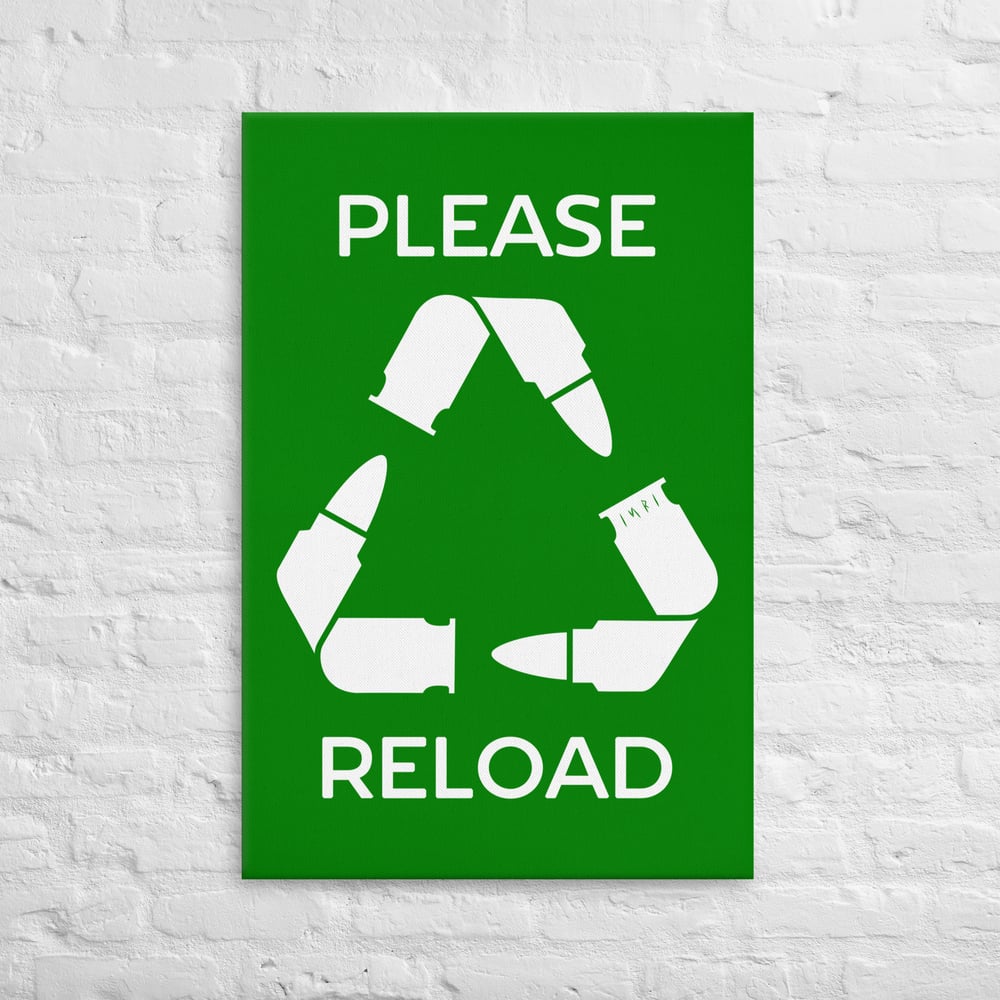 Image of "Please Reload" - Stretched Canvas Wall Art