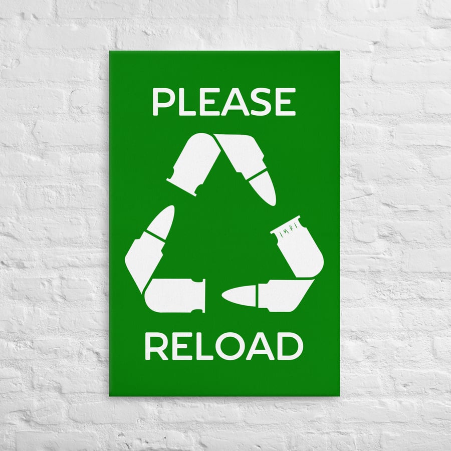 Image of "Please Reload" - Stretched Canvas Wall Art