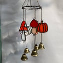 Mushroom and Pumpkin Windchime Custom order for KIT 