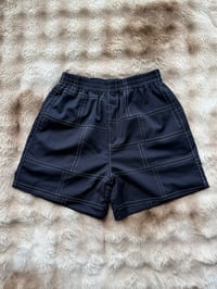 Image 1 of RECYCLED MERINO BAGGY BOXER - NAVY