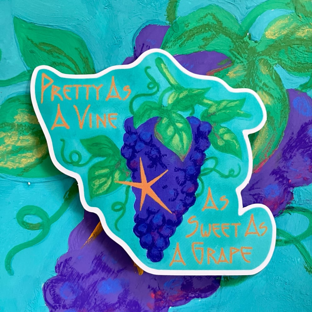 Image of “Too Sweet” Grape Vinyl Sticker