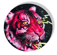 Image 1 of “NEON TIGER” ORIGINAL PAINTING 10”x10”