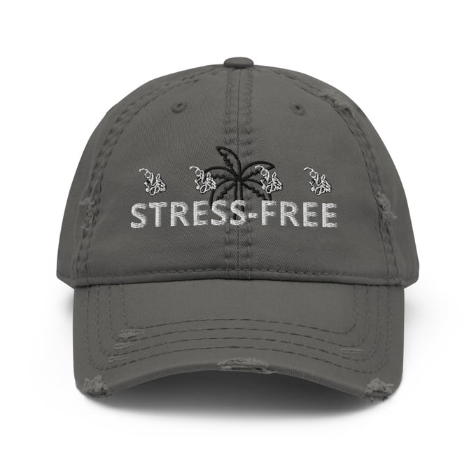 Image of YStress Exclusive Distressed Stress-Free Hat (Grey)