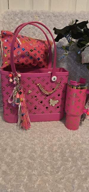 Image of Hot Pink B0g.g bag with Stan cup bundle 