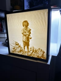 Image 3 of "Boy With Teddy" By Mas Vandal, Printed by UrbanLayers. Limited Edition run of 3 with COA
