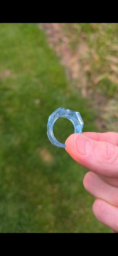 Image of Aquamarine Diamond Ring