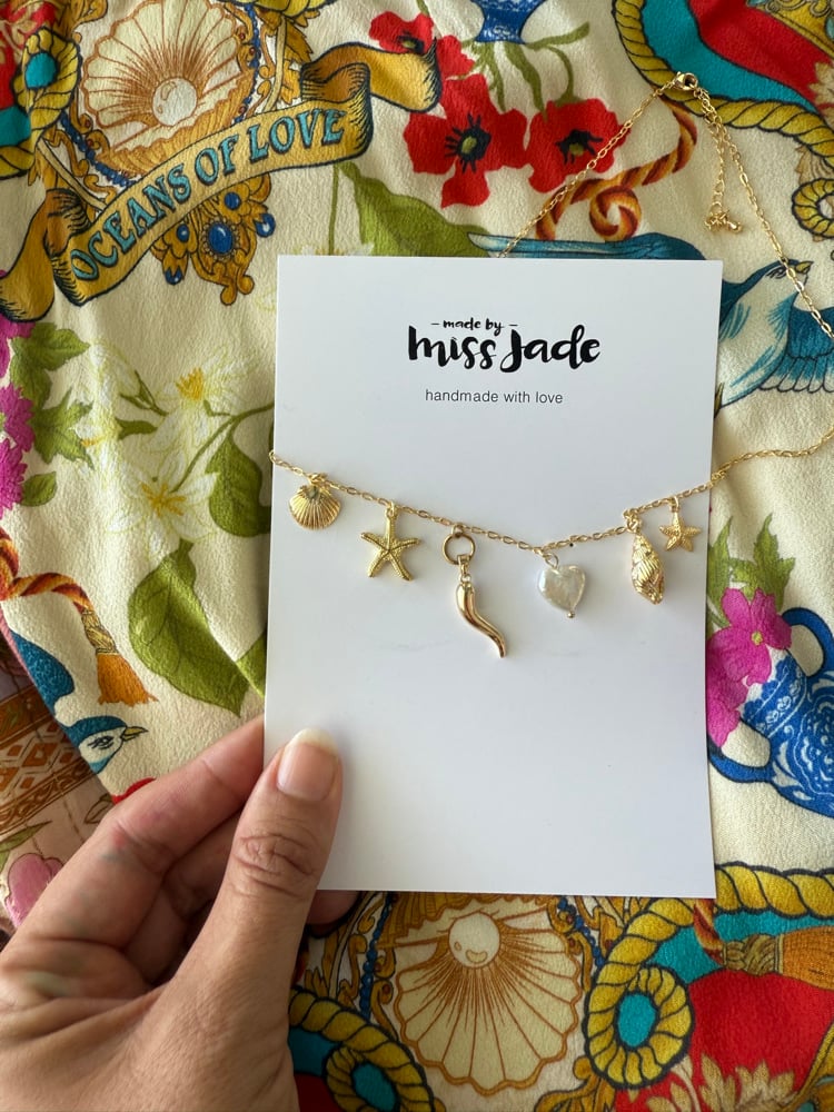 Image of Seashell charm necklace