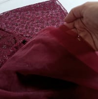 Image 5 of Burgundy dress for maternity photoshoot | Jenny | size S-M-L