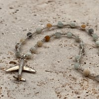 Image 1 of Amazonite Airplane Necklace