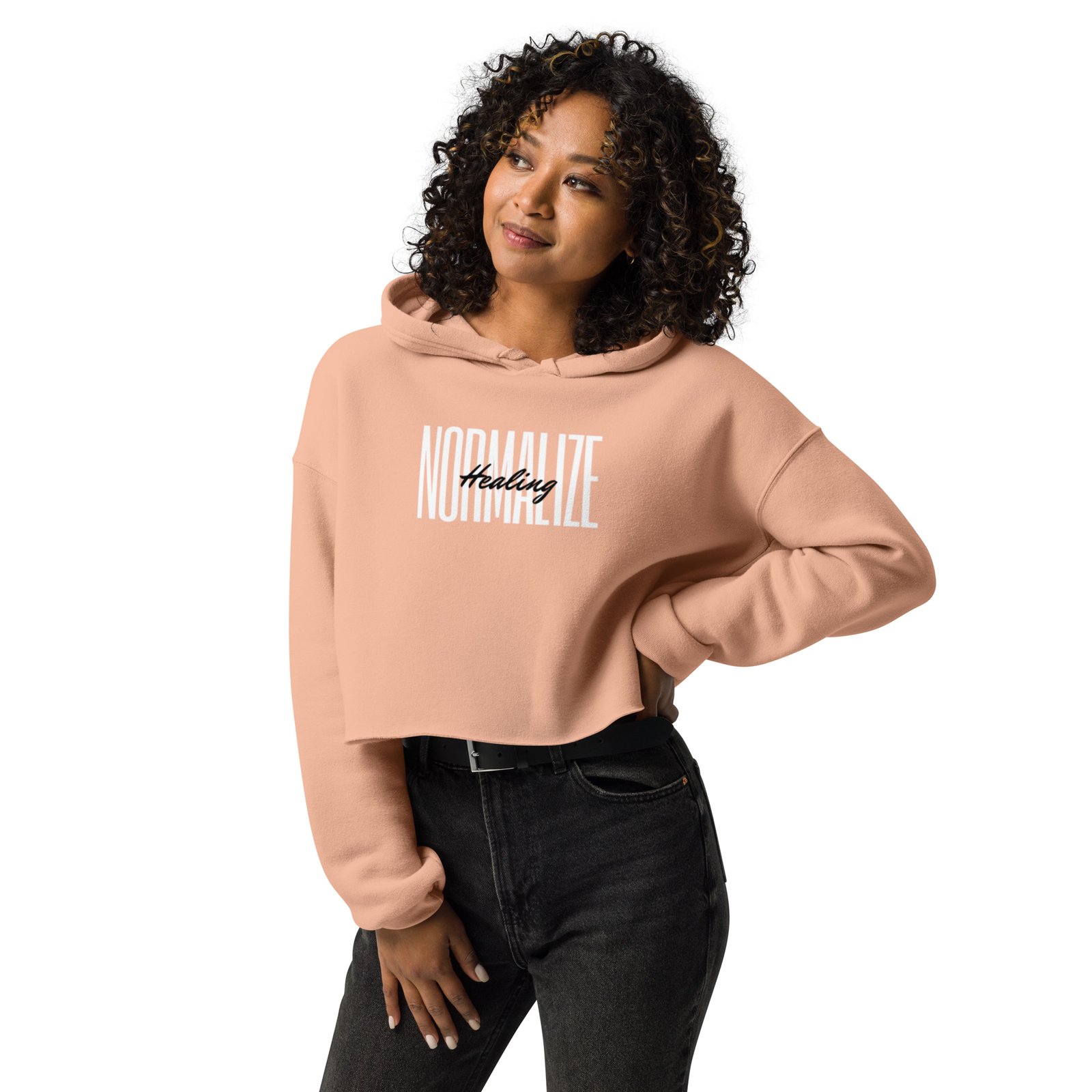 Normalize Healing Crop Hoodie Change Agent Apparel