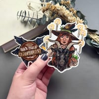 Image 1 of Goat Familiar Apothecary Witch Sticker Duo