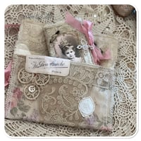Image 6 of vintage lace pouch and snippet book