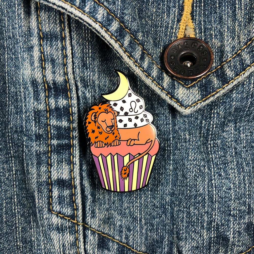 Image of Leo Cupcake Pin