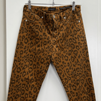 Image 2 of BANANA REPUBLIC mid-rise skinny leopard print jeans