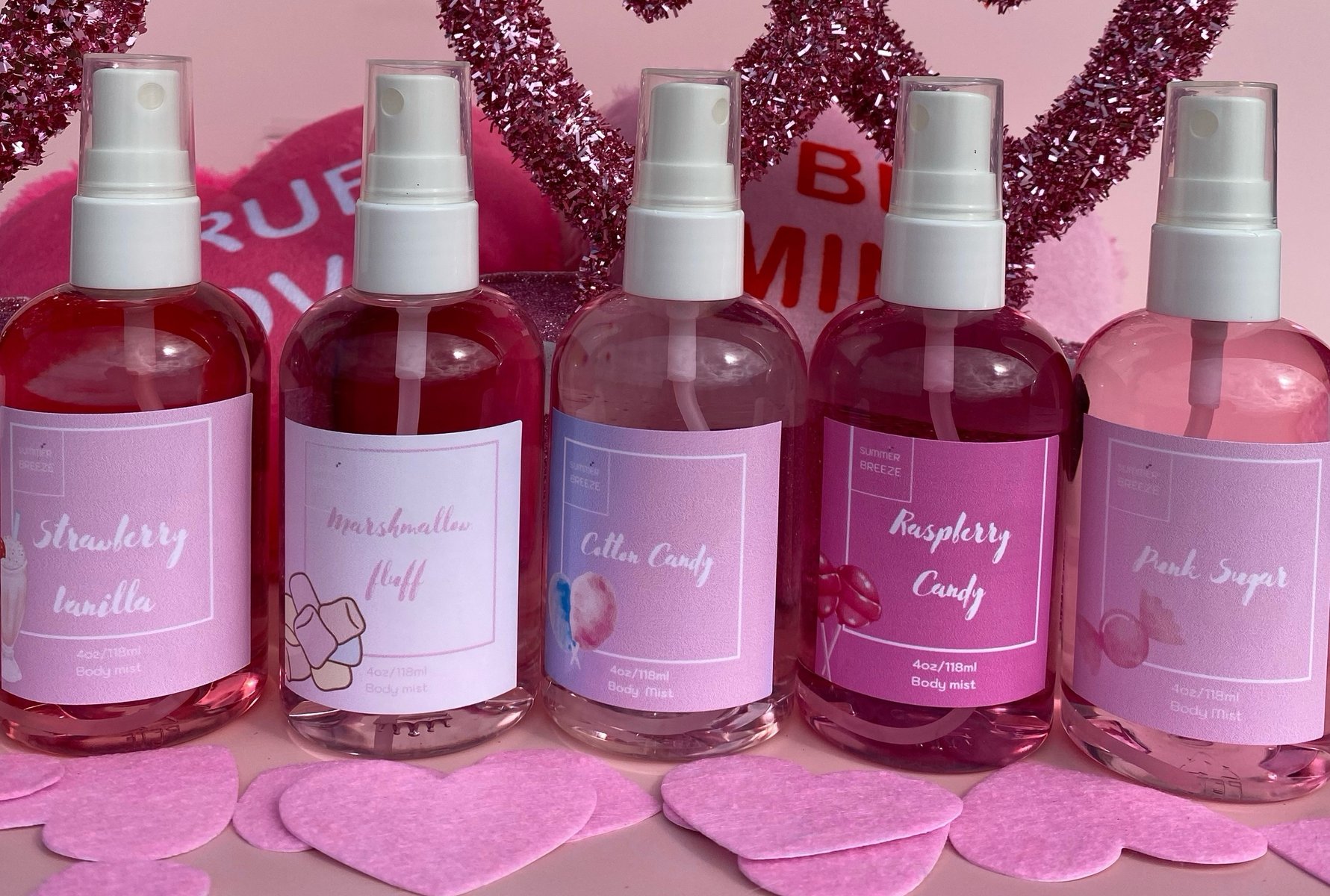 Pretty Pink 4oz Body Mist | Summer Breeze Skin