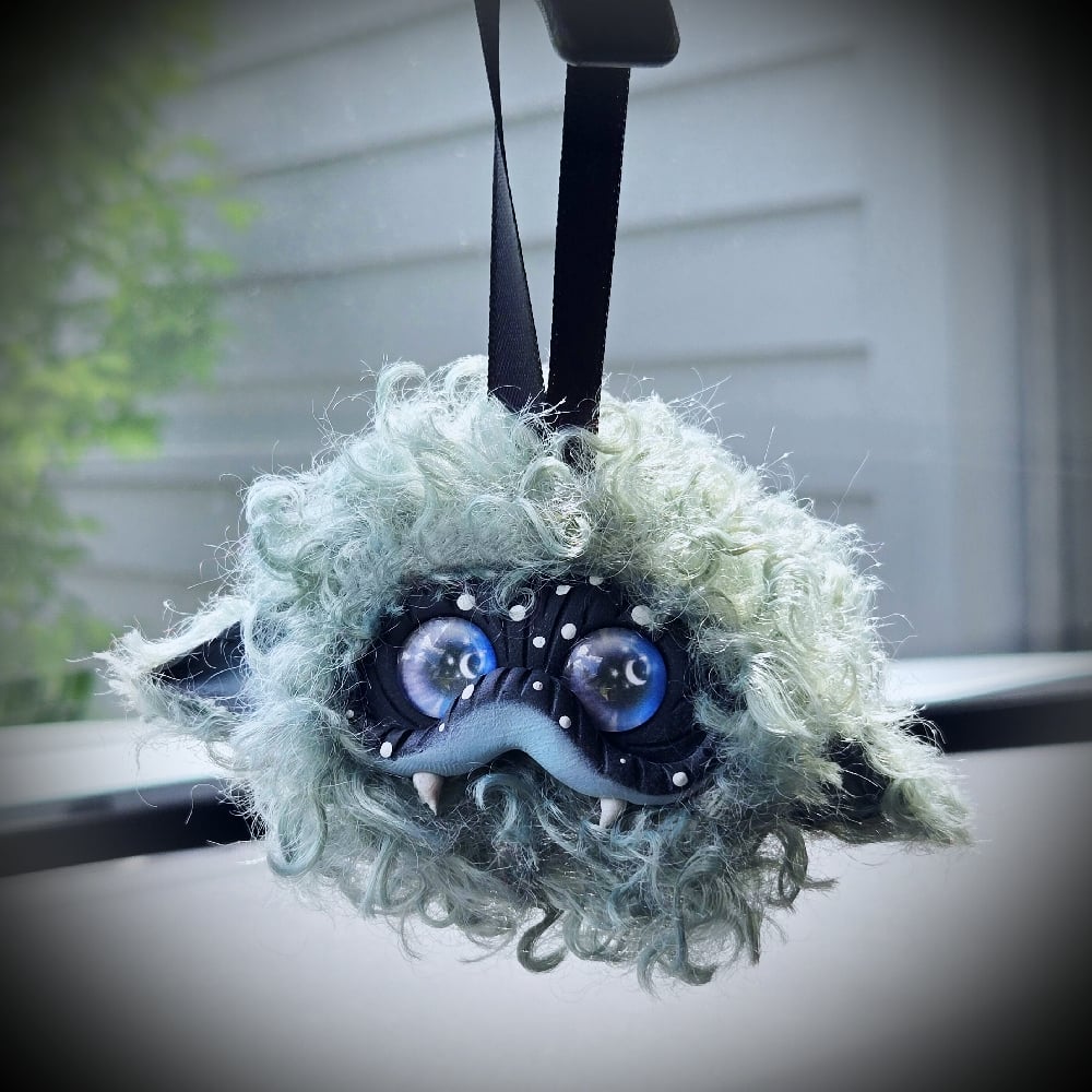 Image of Gray Beastie Car Charm