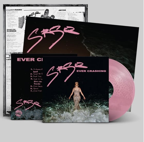 Image of SIGNED EVER CRASHING LP ltd. Edition Clear Pink