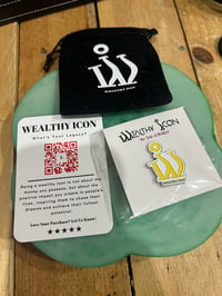 Wealthy Icon pin