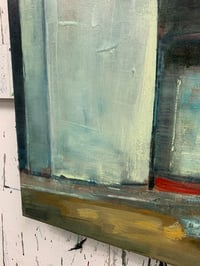 Image 4 of Painting / maleri / "ISLANDS BRYGGE – Malerdrømme og tankestreger – Siloerne" / 60x70 cm