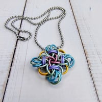 Image 3 of Spring Pastel Bowie Knot Pendant