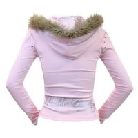 Image 2 of pink diamondkissed hoodie *silver*