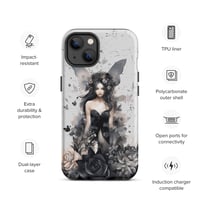 Image 19 of Dark Fairy and Flowers Goth Inspired Mystical Fantasy Tough Case for iPhone®