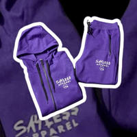 Purple Tech-Fleece Sweat Suit (Unisex) 