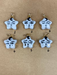 Image 1 of sleepy/wakey stars gold lustre