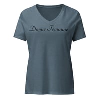 Image 1 of Cygen Divine Designs Women's Divine Feminine Relaxed V-neck T-shirt