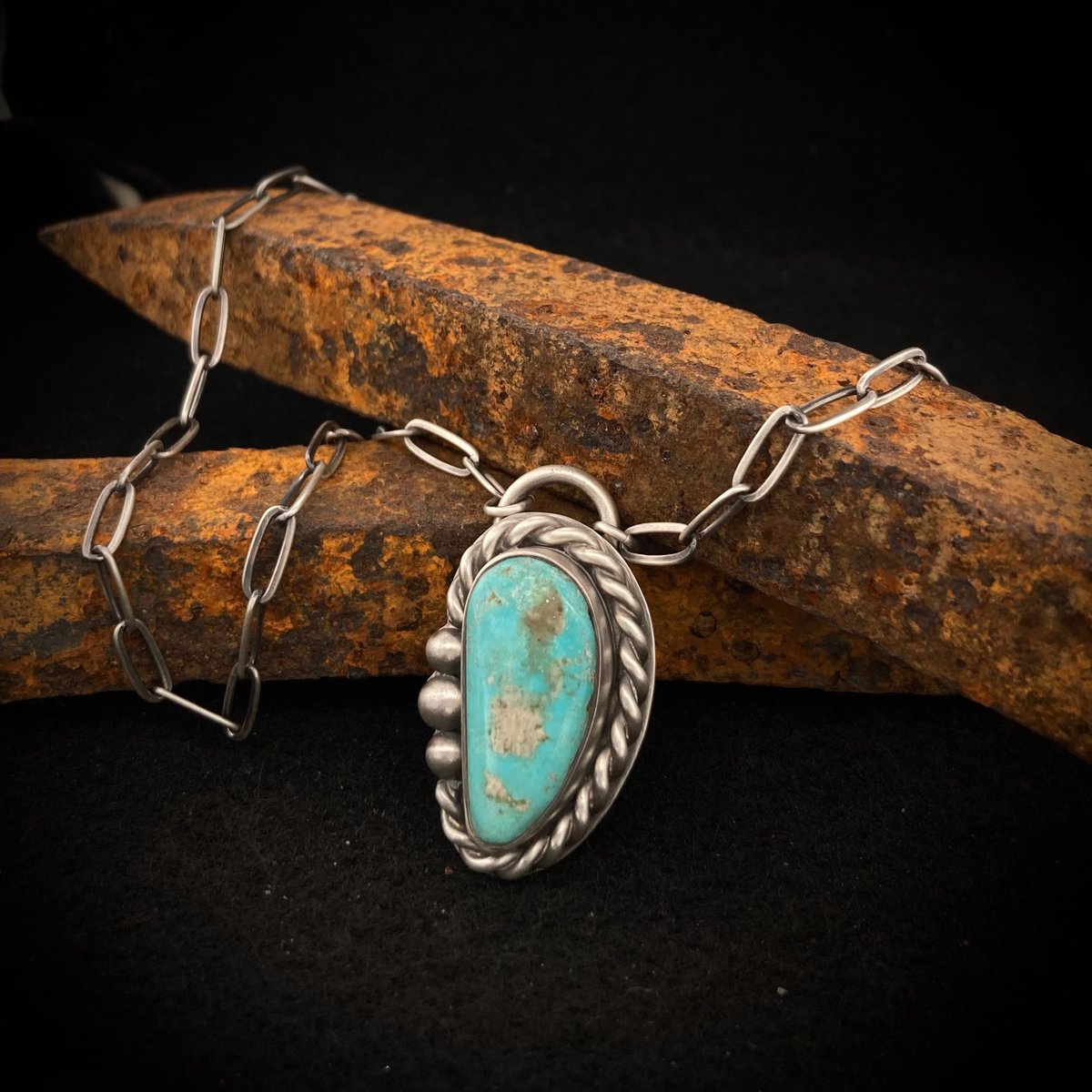 Blue Gem Turquoise Necklace 2