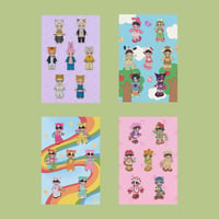 Image 1 of BTS as X Sticker Sheets