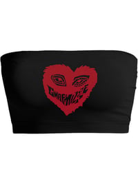 Mizzle Heart Blk Bandeau (Red)