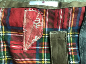 Image of Nwn- GroundsKeepR Oversized punk Shorts in Red Plaid